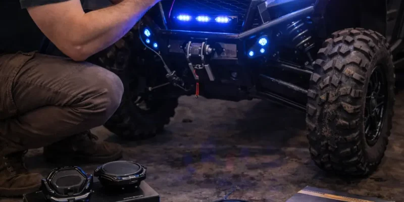 Utility Vehicle Light Installation